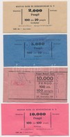 ~1930-1943. 4db Klf Bankjegy Kötegelő Pengő Bankjegyekhez. - Non Classés