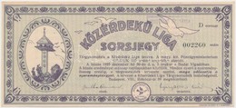 Budapest 1925. 'Közérdekű Liga Sorsjegy', 'Kiss Ernő és Társa' Bélyegzéssel T:II,II- - Zonder Classificatie