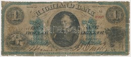 Amerikai Egyesült Államok / New Jersey 1863. 1$ 'The Highland Bank' T:IV
USA / New Jersey 1863. 1 Dollar 'The Highland B - Unclassified