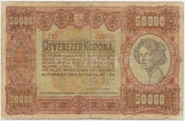 1923. 50.000K 'Orell Füssli' Piros Sor- és Sorozatszám T:III-
Hungary 1923. 50.000 Korona 'Orell Füssli' Red Serial C:VG - Unclassified