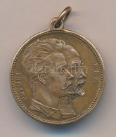 1899. 'Petőfi - Bem / Emlék Érem 1899. Március 15.' Br Emlékmedál Füllel, Mellszalag Nélkül (29,5mm) T:1-,2 Kis Patina - Non Classés