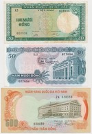 Dél-Vietnam 1964. 20D + 1969. 50D + 1972. 500D T:I,III 
South Vietnam 1964. 20 Dong + 1969. 50 Dong + 1972. 500 Dong C:U - Sin Clasificación