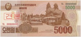 Észak-Korea 2013. 5000W 'MINTA' T:I
North Korea 2013. 5000 Won 'SPECIMEN' C.UNC - Unclassified