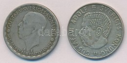 Svédország 1946TS 1K Ag 'V. Gusztáv' + 1964U 1K Ag 'VI. Gusztáv' T:2,2-
Sweden 1946TS 1 Krona Ag 'Gustaf V' + 1964U 1 Kr - Unclassified