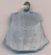 Belgium 1910. 'Souvenir De L'Exposition' Al Medál A Brüsszeli Világkiállításról Füllel és 'PIRARI(?)' Gyártói Jelzéssel. - Zonder Classificatie