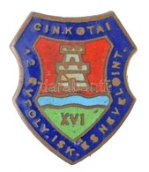 DN 'Cinkotai 12 évfolyamos Iskola és Nevelőintézet' Zománcozott Jelvény (15x18mm) T:1- - Sin Clasificación