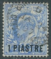 1911-13 BRITISH LEVANT USED TURKISH CURRENCY SG 27 1pi ON 2 1/2d - F24-4 - Levante Británica