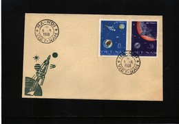 Vietnam 1966 Space / Raumfahrt Imperforated Set FDC  Interesting Cover - Asien