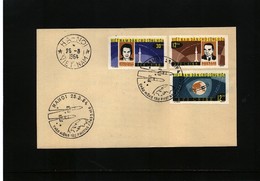 Vietnam 1964 Space / Raumfahrt Imperforated Set FDC  Interesting Cover - Asien