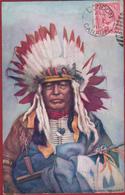 Chief Black Thunder North American Indian Native 1910 - Non Classés