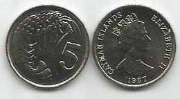 Cayman Islands 5 Cents 1987. High Grade - Cayman Islands