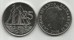 Cayman Islands 25 Cents 2008. High Grade - Cayman Islands