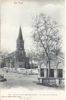 TARN - 81 - SAINT PAUL CAP DE JOUX - La Halle Et L'église - Saint Paul Cap De Joux
