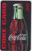 Coca Cola - Coke Card, Appears American Similar To A Csll Card - Autres & Non Classés