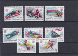 Austria 1976 Innsbruck  Olympic Games 8 Stamps  MNH/** (M34) - Winter 1976: Innsbruck