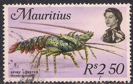 Mauritius 1969 - 73 QE2 2Rs 50ct Spiny Lobster Used SG 397 ( E1453 ) - Mauritius (1968-...)