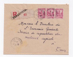 ENVELOPPE RECOMMANDEE DE TUNIS POUR TUNIS DU 28/06/1946 - Cartas & Documentos