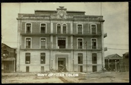 Ref 1274 - Early Real Photo Postcard Colon Government Offices - Panama Canal Zone USA - Panama