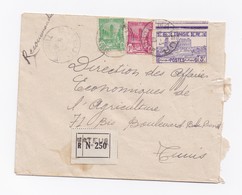 ENVELOPPE RECOMMANDEE DE MATEUR POUR TUNIS DU 03/03/1942 - Briefe U. Dokumente