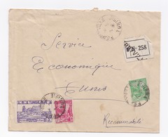 ENVELOPPE RECOMMANDEE DE FERRYVILLE POUR TUNIS DU 02/03/1942 - Cartas & Documentos