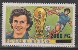 Guinée Guinea 2009 Mi. 6730 Surchargé Overprint Football Fußball Soccer FIFA World Cup Mexico Michel Platini Coupe Monde - 1986 – Mexique