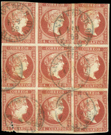 Ed. 0 48 Bl.9 - Mat. Fechador Tp. I “Nava Del R.-Valladolid” Precioso. Raros Estos Grandes Bloques. - Unused Stamps