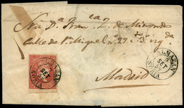 Ed. 48 - Carta Cda Mat. Fechador Tp. I “Almazan-Soria” Lujo. - Postfris – Scharnier