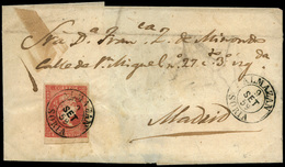 Ed. 48 - Carta Cda Mat. Fechador Tp. I “Almazan-Soria” Lujo. - Unused Stamps
