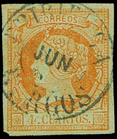 Ed. 0 52 - Mat. Fechador Tp. I “Pampliega-Burgos” Precioso. Muy Raro. - Unused Stamps