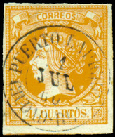 Ed. 0 52 - Mat. Fechador Tp. II “Puerto Lapiche-Ciudad Real” Lujo. Muy Raro. - Postfris – Scharnier