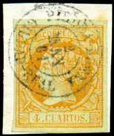 Ed. 0 52 - Mat. Fechador Tp. II “Piedra Buena-Ciudad Real” Lujo. Raro. - Unused Stamps