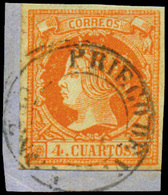 Ed. 0 52 - Mat. Fechador Tp. I “Priego De V.-Cuenca” Lujo. Muy Raro. - Unused Stamps