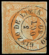 Ed. 0 52 - Mat. Fechador Tp. II “Guinzo De Limia-Orense” Lujo. Muy Raro. - Unused Stamps