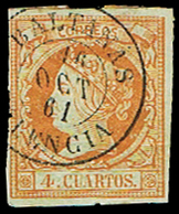 Ed. 0 52 - Mat. Fechador Tp. II “Baltanas-Palencia” Lujo. Muy Raro. - Unused Stamps