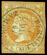 Ed. 0 52 - Mat. Fechador Tp. II “Bermillo-Zamora” Lujo. Raro. - Unused Stamps