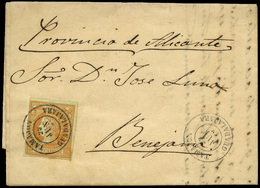 Ed. 52 - Carta Cda Mat. Fechador Tp. II “Tamajón-Guadalajara” Lujo. - Neufs