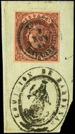 Ed. 58 - Mat. Fechador Tp. II “Tudela”(Navarra) + Marca “Comisión De Bardenas” Raro - Unused Stamps