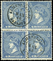 Ed. 0 81 Bl.4 - Mat. Fechador Tp. II “Almendralejo-Badajoz” Lujo. Escaso. - Unused Stamps