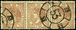 Ed. 0 96 Tira 3 - Mat. R.C. “53-Écija” Lujo. Raro. - Unused Stamps