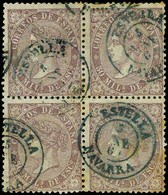 Ed. 0 98 Bl.4 - Mat. Fechador Tp. II “Estella-Navarra” - Unused Stamps