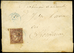 Ed. 98 - Carta Cda Mat. Fechador Tp. II “Tocina-Sevilla” (azul). Lujo. Rara. - Unused Stamps