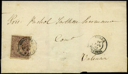 Ed. 98 - Sobreenvuelta Cda Mat. Fechador Tp.II “Sueca-Valencia” Preciosa. Rara. - Unused Stamps