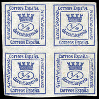 Ed. * 130ec - Error De Color. Ultramar. Marquilla Roig. Raro. Cat. 395€ - Used Stamps