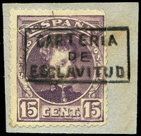 Ed. 246 - ESCLAVITUD.Coruña. Frag. Con Mat. Carteria Especial. Lujo. - Sonstige & Ohne Zuordnung