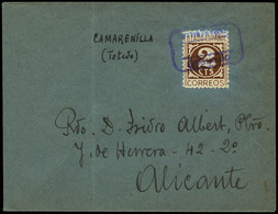 Ed. 819 - CAMARENILLA.Toledo. Carta Cda A Alicante. Carteria Especial.Lujo. - Otros & Sin Clasificación