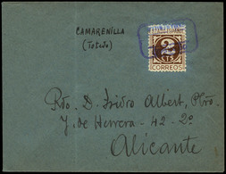 Ed. 819 - CAMARENILLA.Toledo. Carta Cda A Alicante. Carteria Especial.Lujo. - Other & Unclassified