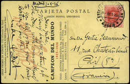 Ed. T.P. 317 - Rara Tarjeta Postal “Gran Premio Automovilístico De Europa (circuito De SPA)” Y Cda A Paris. Lujo. - Ungebraucht