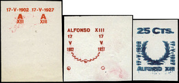 *** Galvez CA55+2 Mas.1926. Pruebas De Las Sobrecargas Adoptadas Para La Emisión Del Jubileo. - Unused Stamps