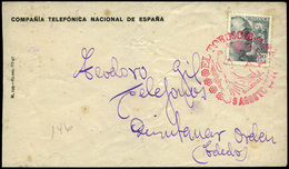 Ed. 927 - Carta Cda A Quintanar De La Orden (hay Llegada) Con Mat. Gomis 146 “El Toboso 9/Ag/1947-Dulcinea” Lujo. - Nuevos