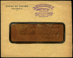 Carta Cda Con Marca De Ordinario “Es Un Reparto Voy Agencia Continental Valencia” - Unused Stamps